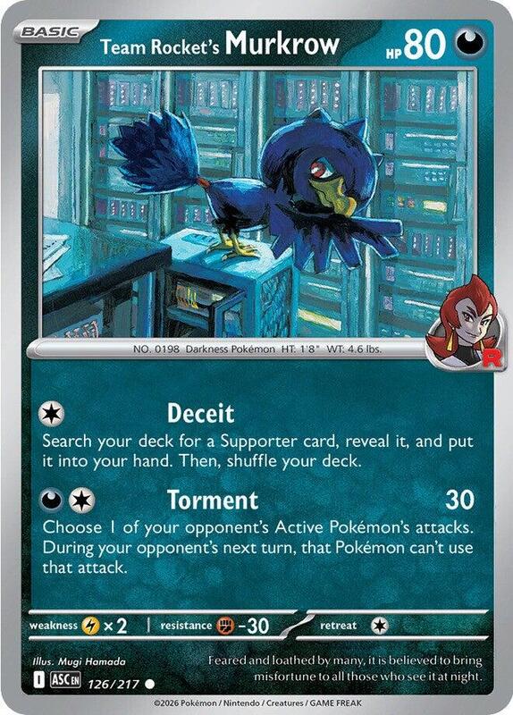 ASC Ascended Heroes - 126/217 - Team Rocket's Murkrow