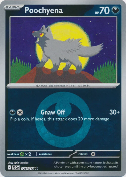 ASC Ascended Heroes - 128/217 - Poochyena (Energy Reverse Holo)