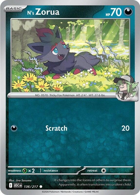 ASC Ascended Heroes - 136/217 - N's Zorua