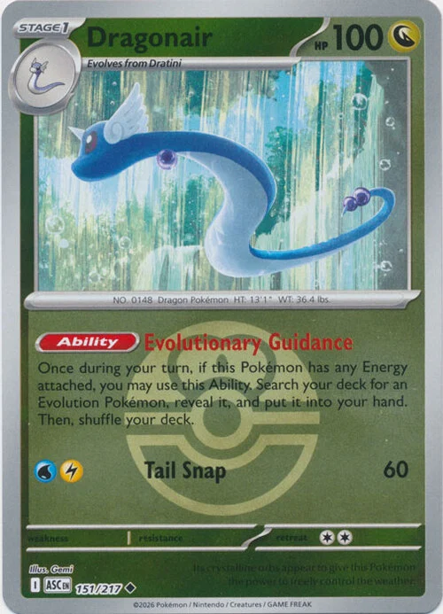 ASC Ascended Heroes - 151/217 - Dragonair (Love Ball Reverse Holo)