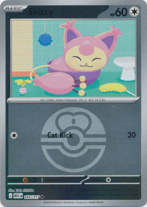 ASC Ascended Heroes - 165/217 - Skitty (Love Ball Reverse Holo)