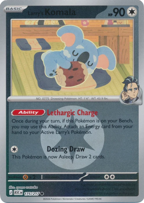 ASC Ascended Heroes - 175/217 - Larry's Komala (Energy Reverse Holo)