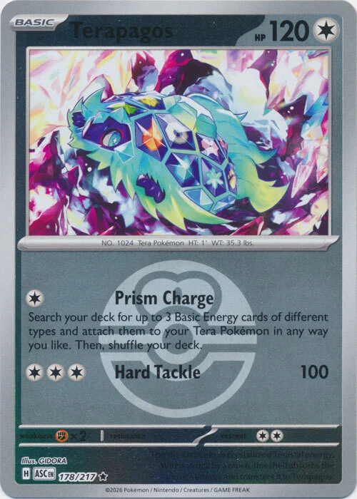 ASC Ascended Heroes - 178/217 - Terapagos (Love Ball Reverse Holo)