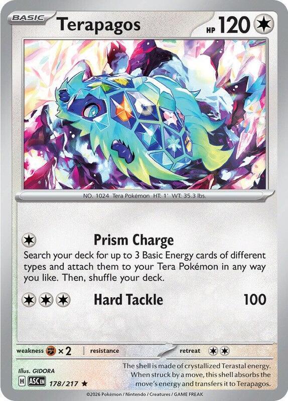 ASC Ascended Heroes - 178/217 - Terapagos (Holo)