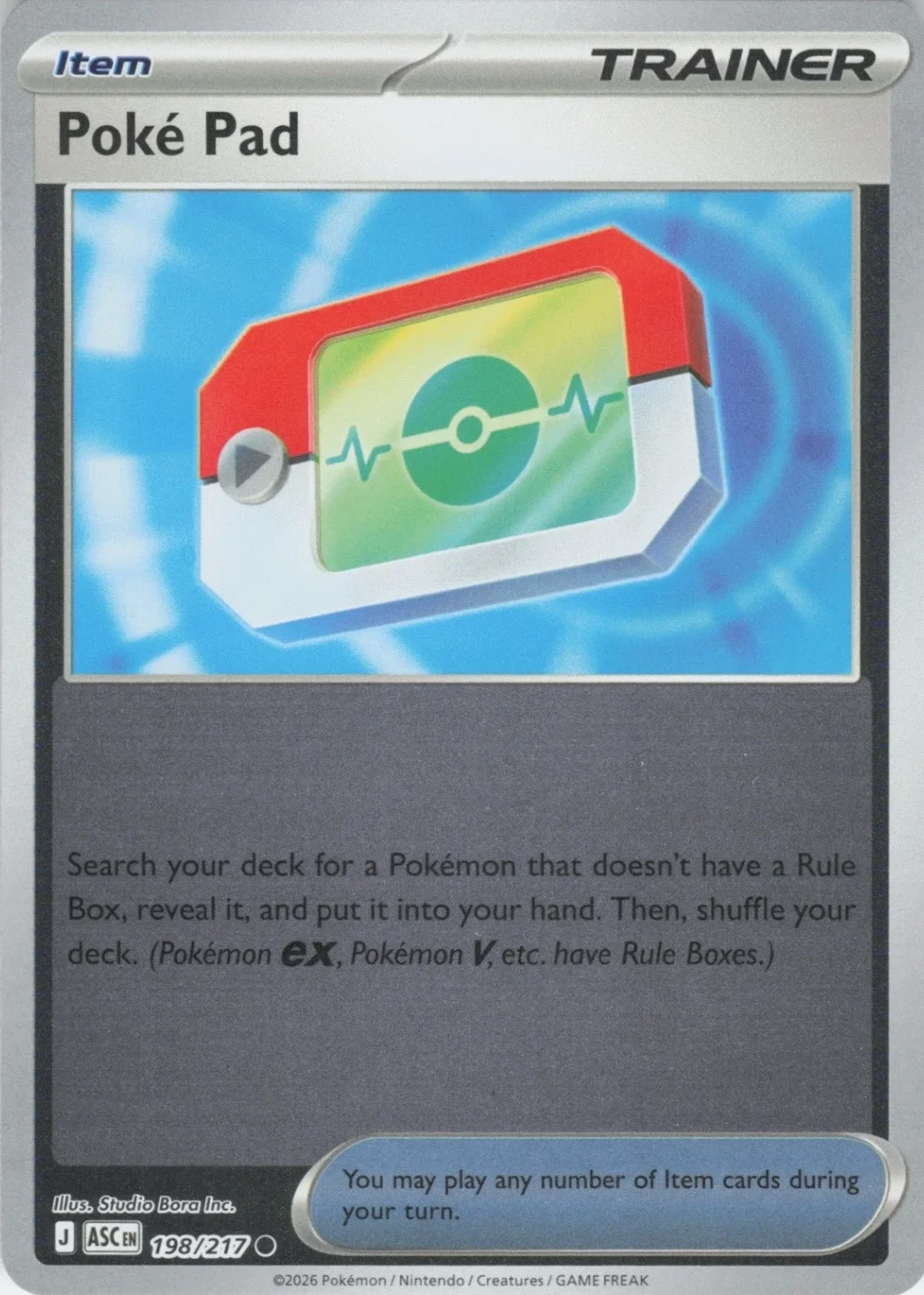 ASC Ascendent Heroes - 198/217 - Poké Pad (Reverse Holo)