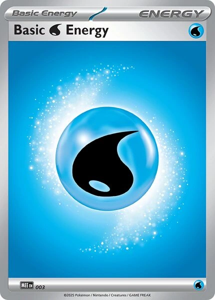 Mega Evolution Energies - MEE003 - Basic Water Energy (2025)