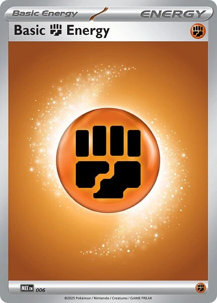 Mega Evolution Energies - MEE006 - Basic Fighting Energy (2025)