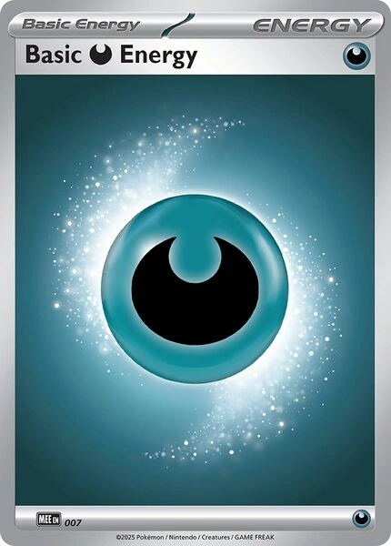 Mega Evolution Energies - MEE007 - Basic Darkness Energy (2025)