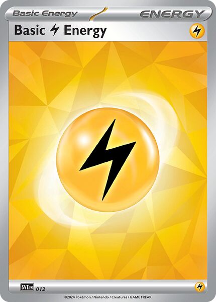Scarlet & Violet Energies - SVE012 - Basic Lightning Energy (2024)