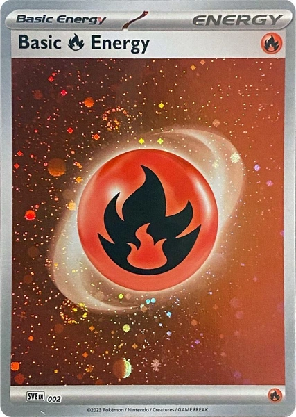 Scarlet & Violet Energy - SVE002 - Basic Fire Energy (Cosmos Holo)