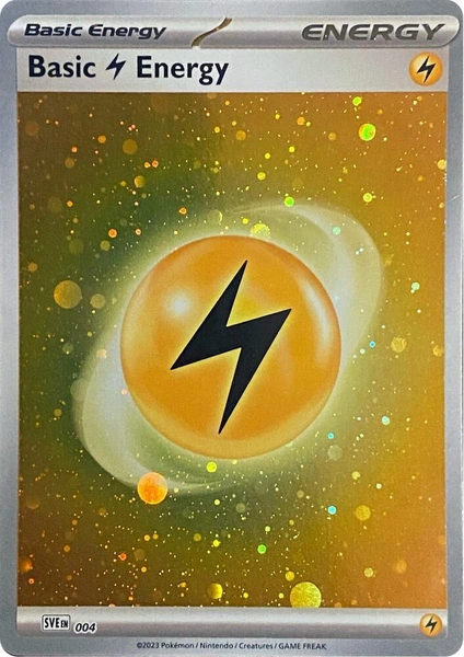 Scarlet & Violet Energy - SVE004 - Basic Lightning Energy (Cosmos Holo)