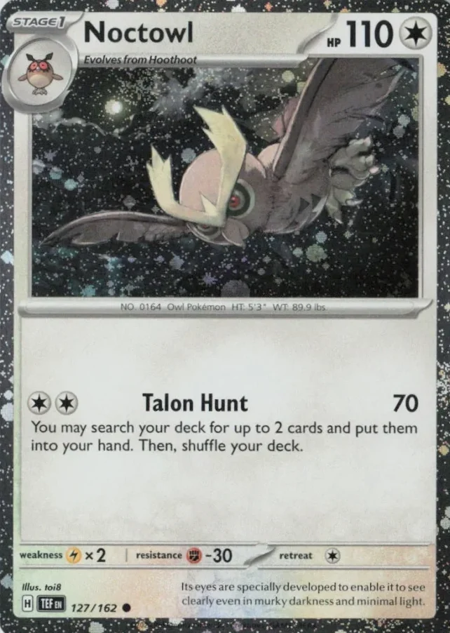 TEF Temporal Forces - 127/162 - Noctowl (Cosmos Holo)
