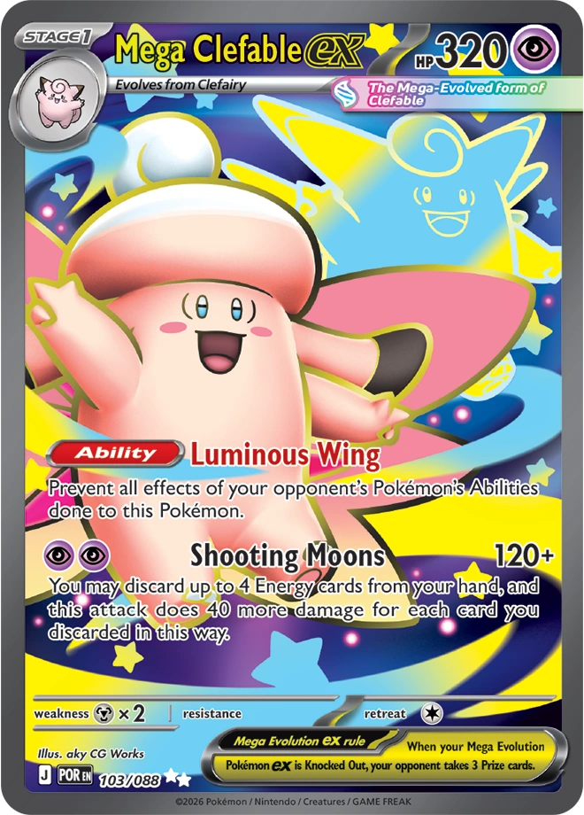 POR - Perfect Order - 103/088 - Mega Clefable ex