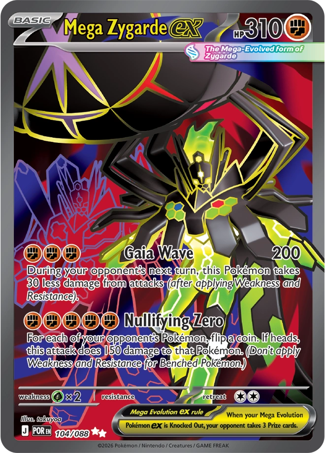 POR - Perfect Order - 104/088 - Mega Zygarde ex