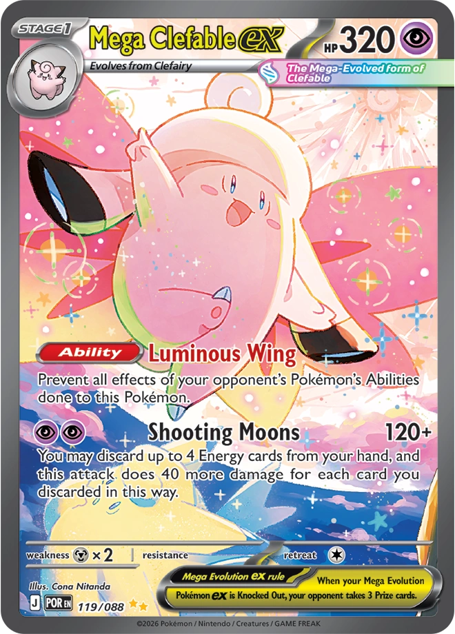 POR - Perfect Order - 119/088 - Mega Clefable ex