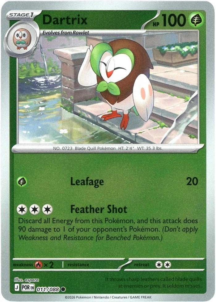 POR Perfect Order - 011/088 - Dartrix (Reverse Holo)