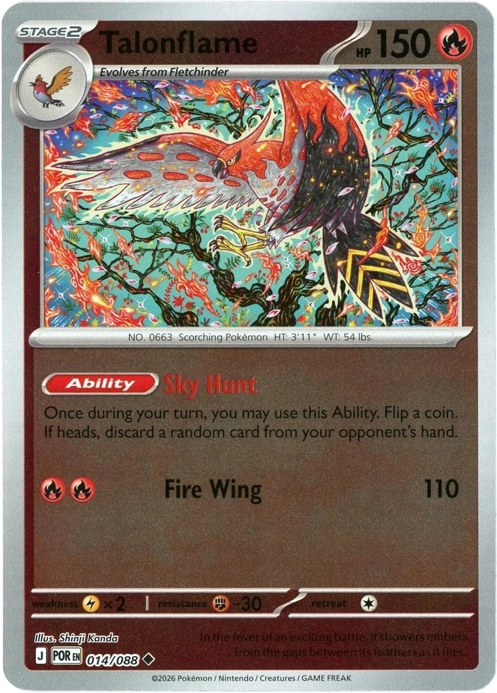 POR Perfect Order - 014/088 - Talonflame (Reverse Holo)