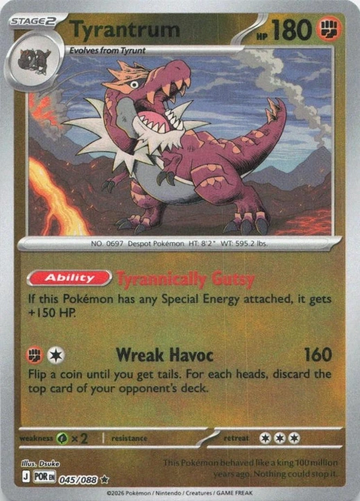 POR Perfect Order - 045/088 - Tyrantrum (Reverse Holo)