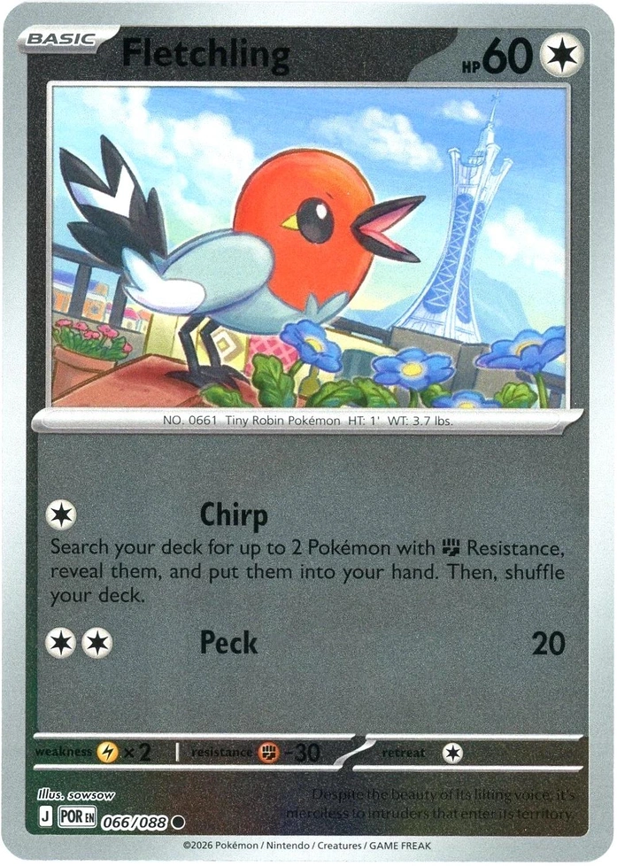POR Perfect Order - 066/088 - Fletchling (Reverse Holo)