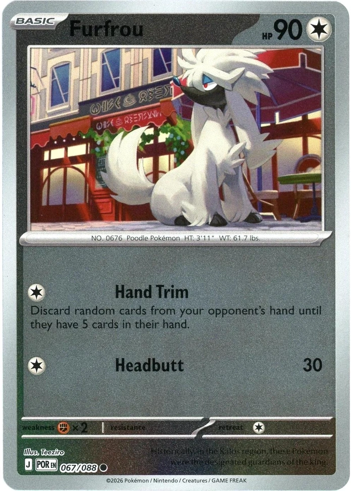 POR Perfect Order - 067/088 - Furfrou (Reverse Holo)