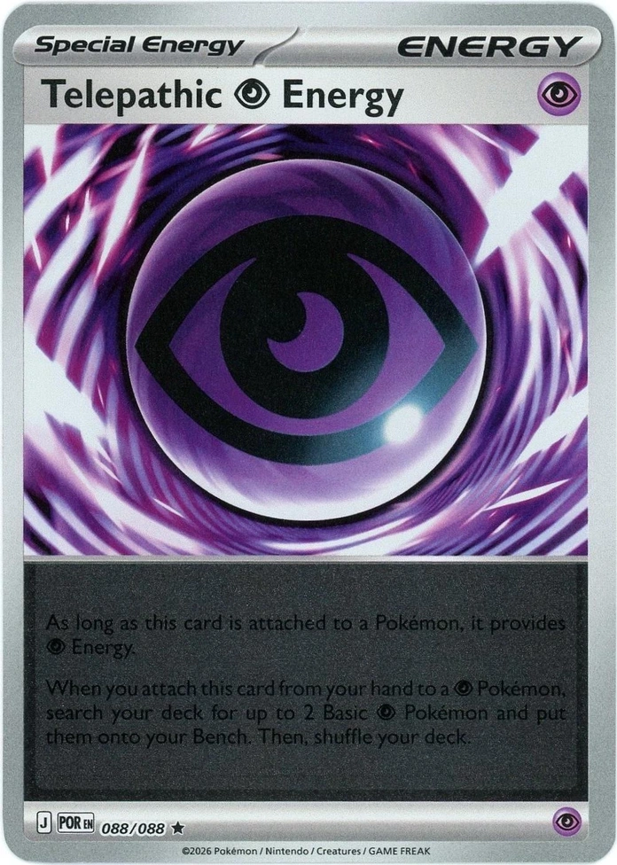 POR Perfect Order - 088/088 - Telepathic Psychic Energy (Reverse Holo)
