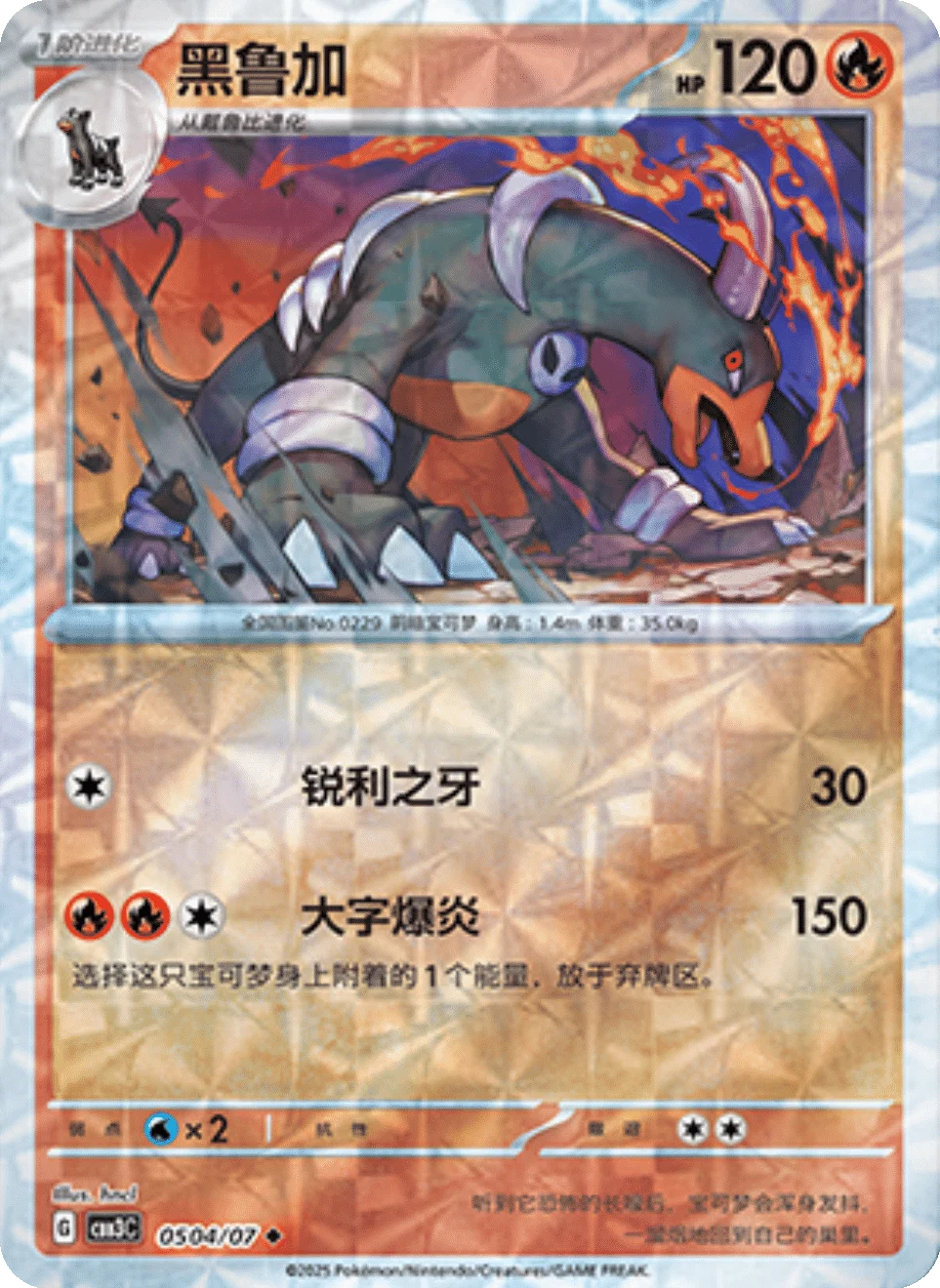 CBB3C Gem Pack Vol.3 - 05 04/07 - Houndoom (Rotary Holo)