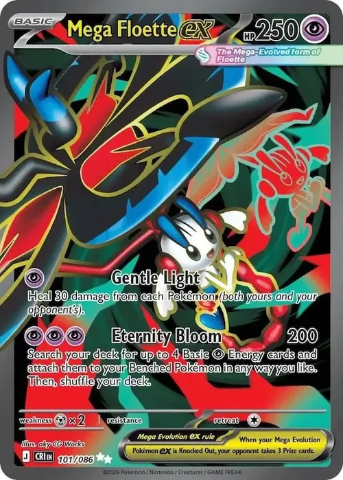 CRI Chaos Rising - 101/086 - Mega Floette ex