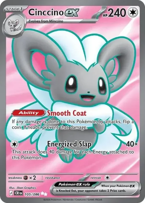 CRI Chaos Rising - 105/086 - Cinccino ex