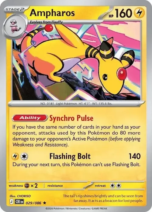 CRI Chaos Rising - 029/086 - Ampharos (Holo)