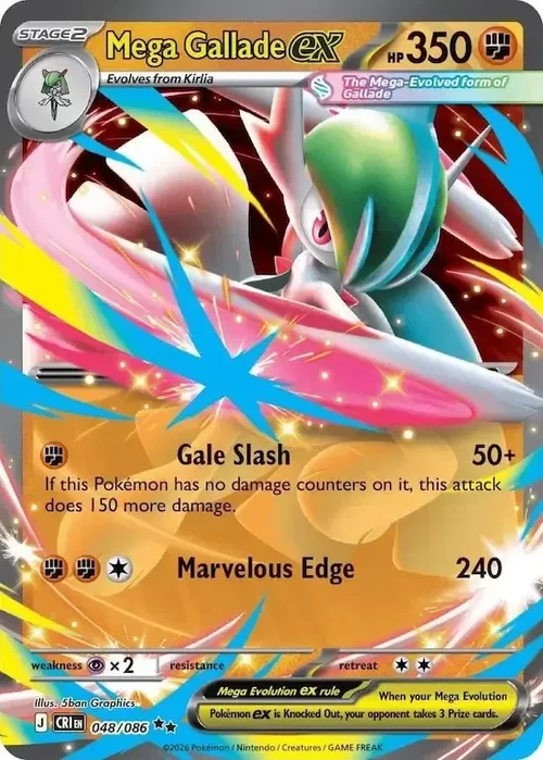CRI Chaos Rising - 048/086 - Mega Gallade ex