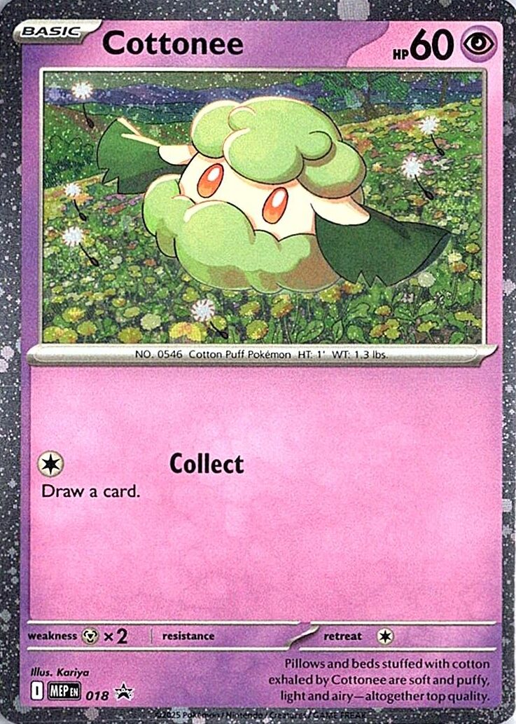 Mega Evolution Promos - MEP018 - Cottonee (Cosmos Holo)