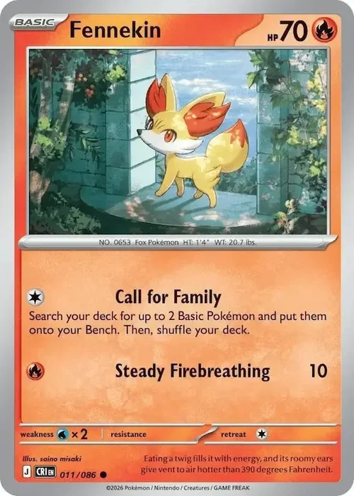 CRI Chaos Rising - 011/086 - Fennekin