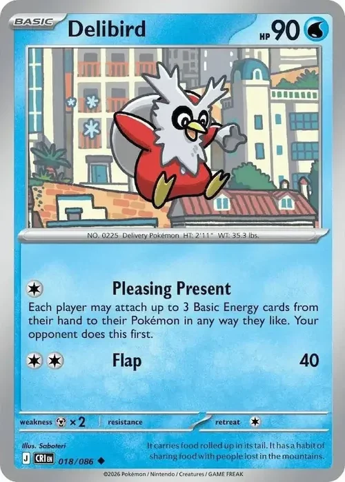 CRI Chaos Rising - 018/086 - Delibird