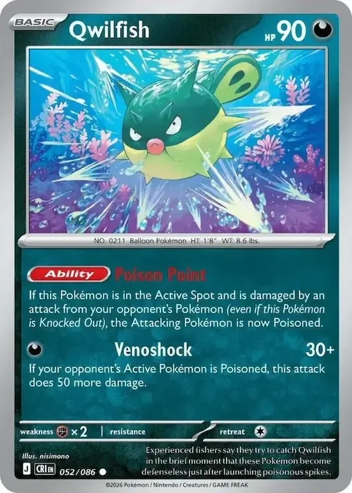 CRI Chaos Rising - 052/086 - Qwilfish
