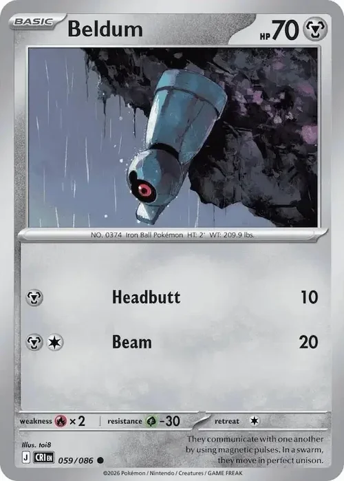 CRI Chaos Rising - 059/086 - Beldum