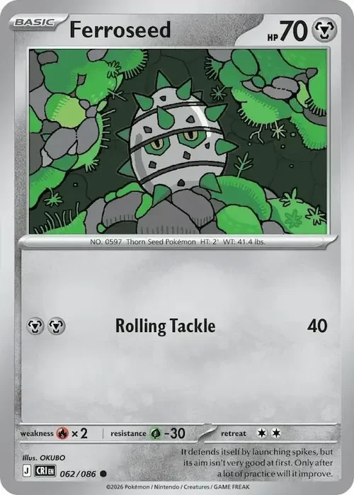 CRI Chaos Rising - 062/086 - Ferroseed
