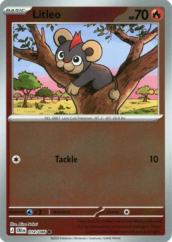 CRI Chaos Rising - 014/086 - Litleo (Reverse Holo)