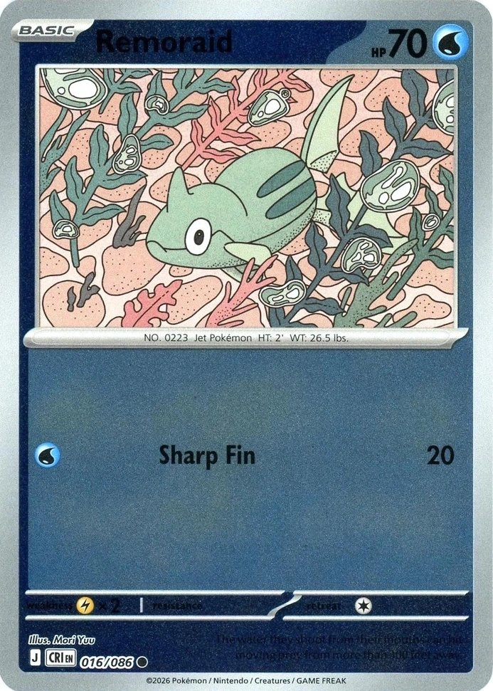 CRI Chaos Rising - 016/086 - Remoraid (Reverse Holo)
