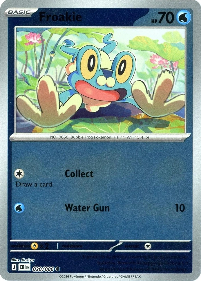 CRI Chaos Rising - 020/086 - Froakie (Reverse Holo)