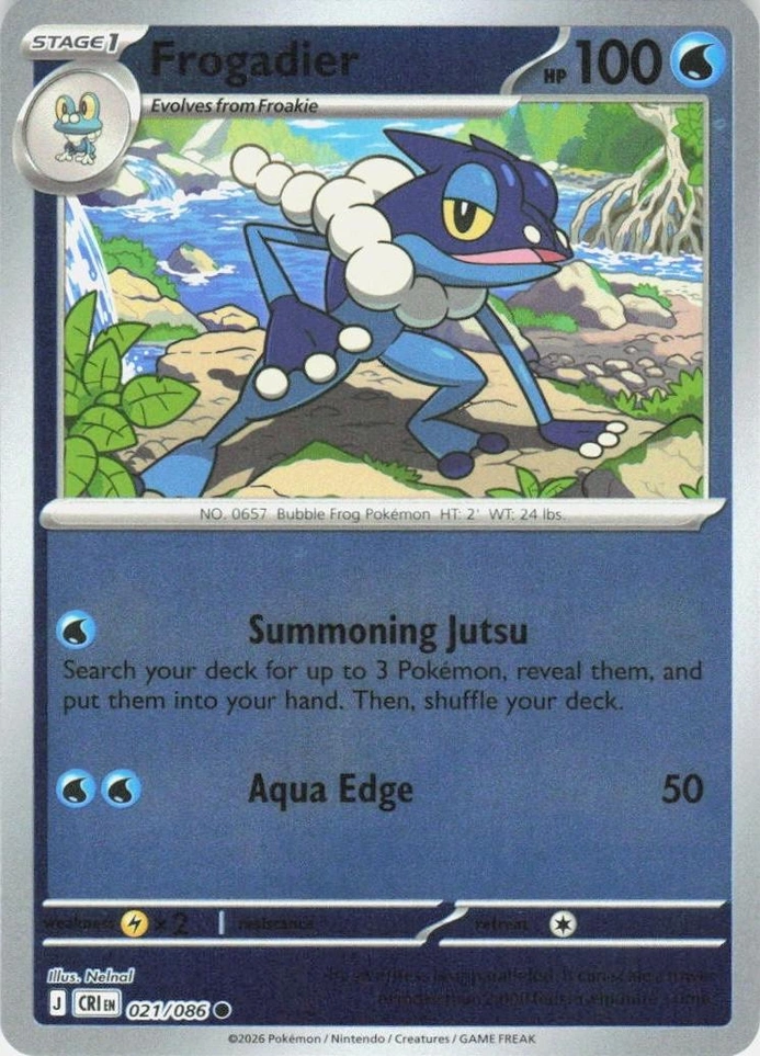 CRI Chaos Rising - 021/086 - Frogadier (Reverse Holo)