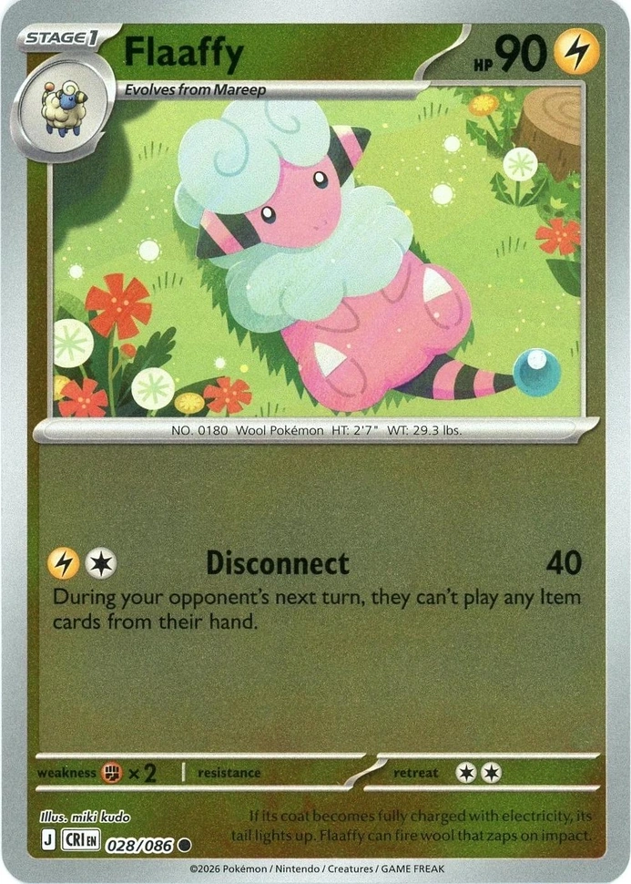 CRI Chaos Rising - 028/086 - Flaaffy (Reverse Holo)