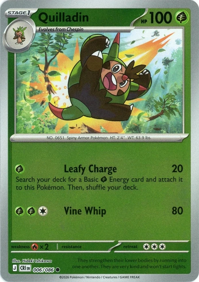 CRI Chaos Rising - 006/086 - Quilladin (Reverse Holo)