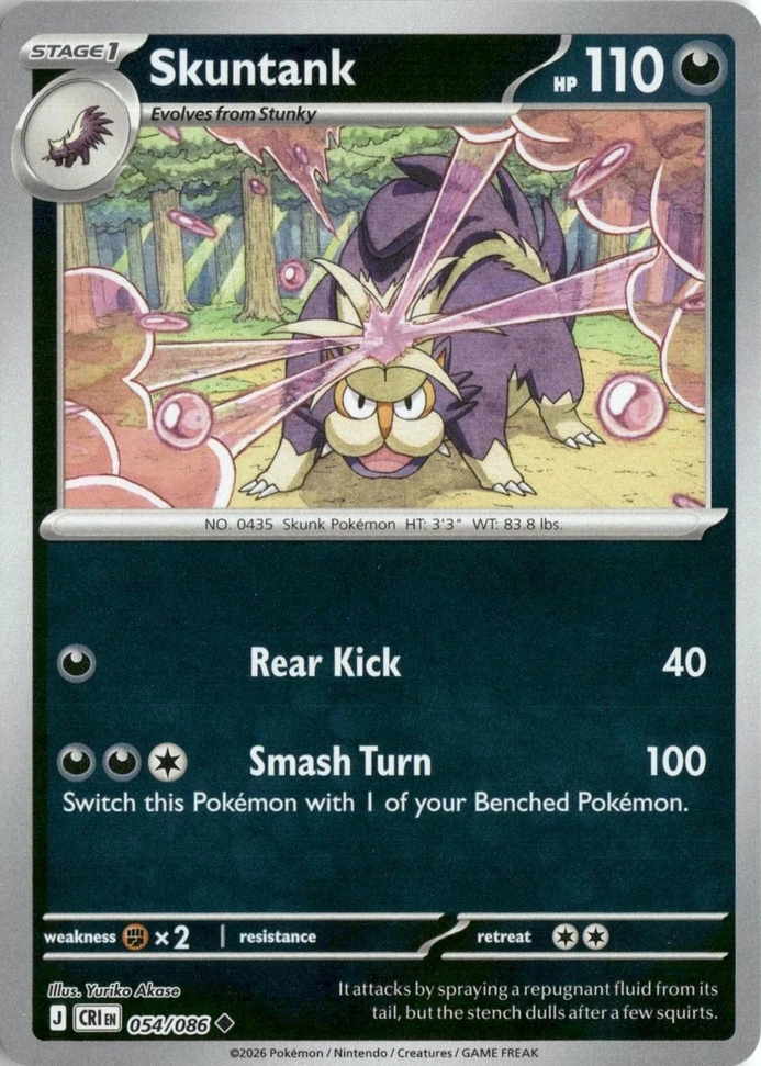 CRI Chaos Rising - 054/086 - Skuntank (Reverse Holo)