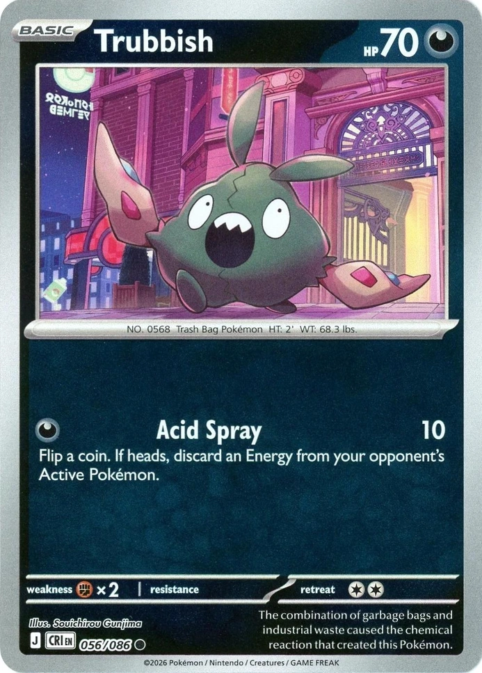 CRI Chaos Rising - 056/086 - Trubbish (Reverse Holo)