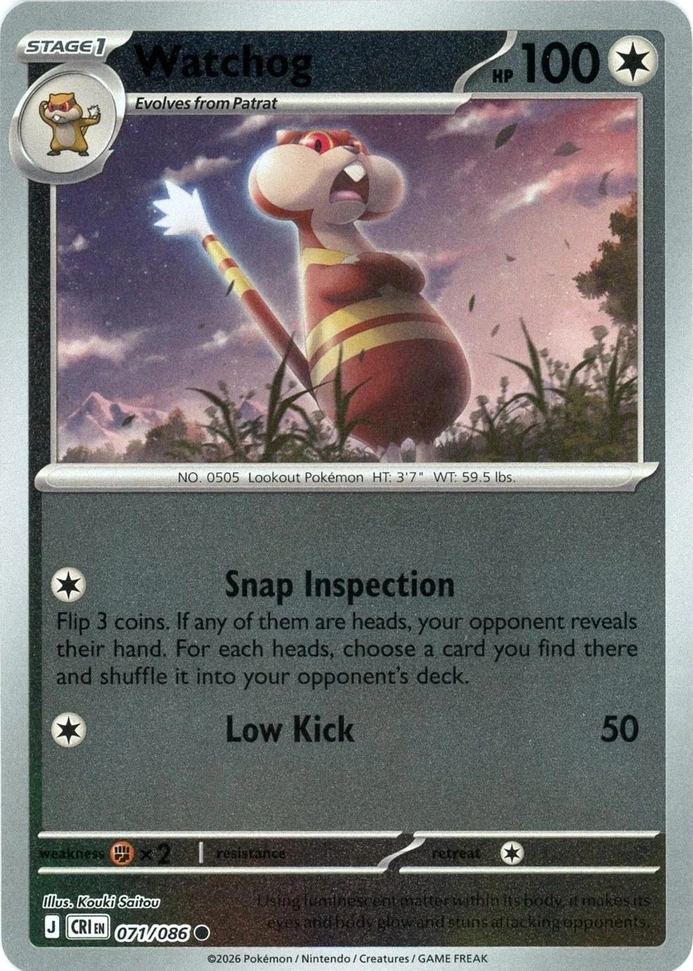 CRI Chaos Rising - 071/086 - Watchog (Reverse Holo)