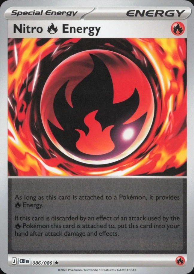 CRI Chaos Rising - 086/086 - Nitro Energy (Reverse Holo)