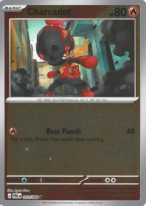 PBL Pitch Black - 011/084 - Charcadet (Reverse Holo)
