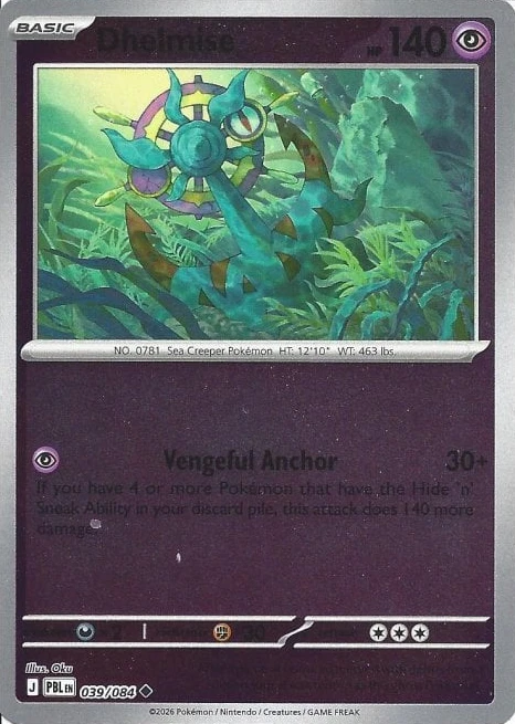 PBL Pitch Black - 039/084 - Dhelmise (Reverse Holo)