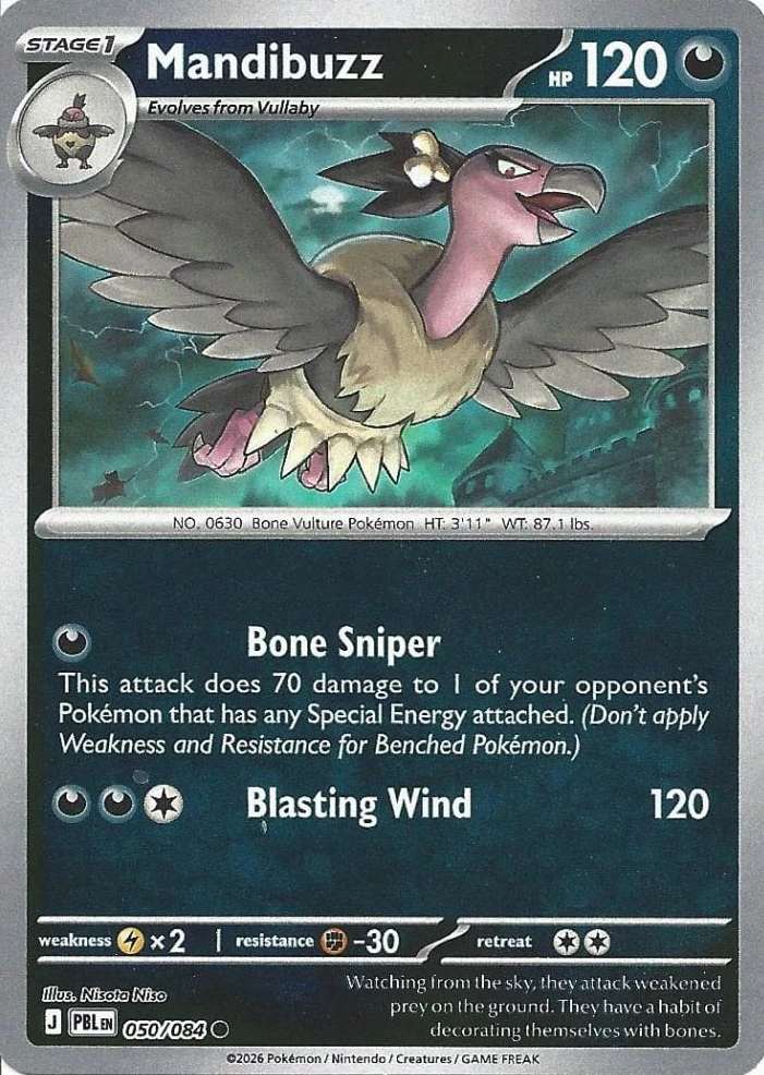PBL Pitch Black - 050/084 - Mandibuzz (Reverse Holo)