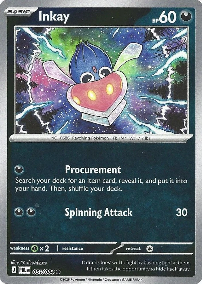 PBL Pitch Black - 051/084 - Inkay (Reverse Holo)